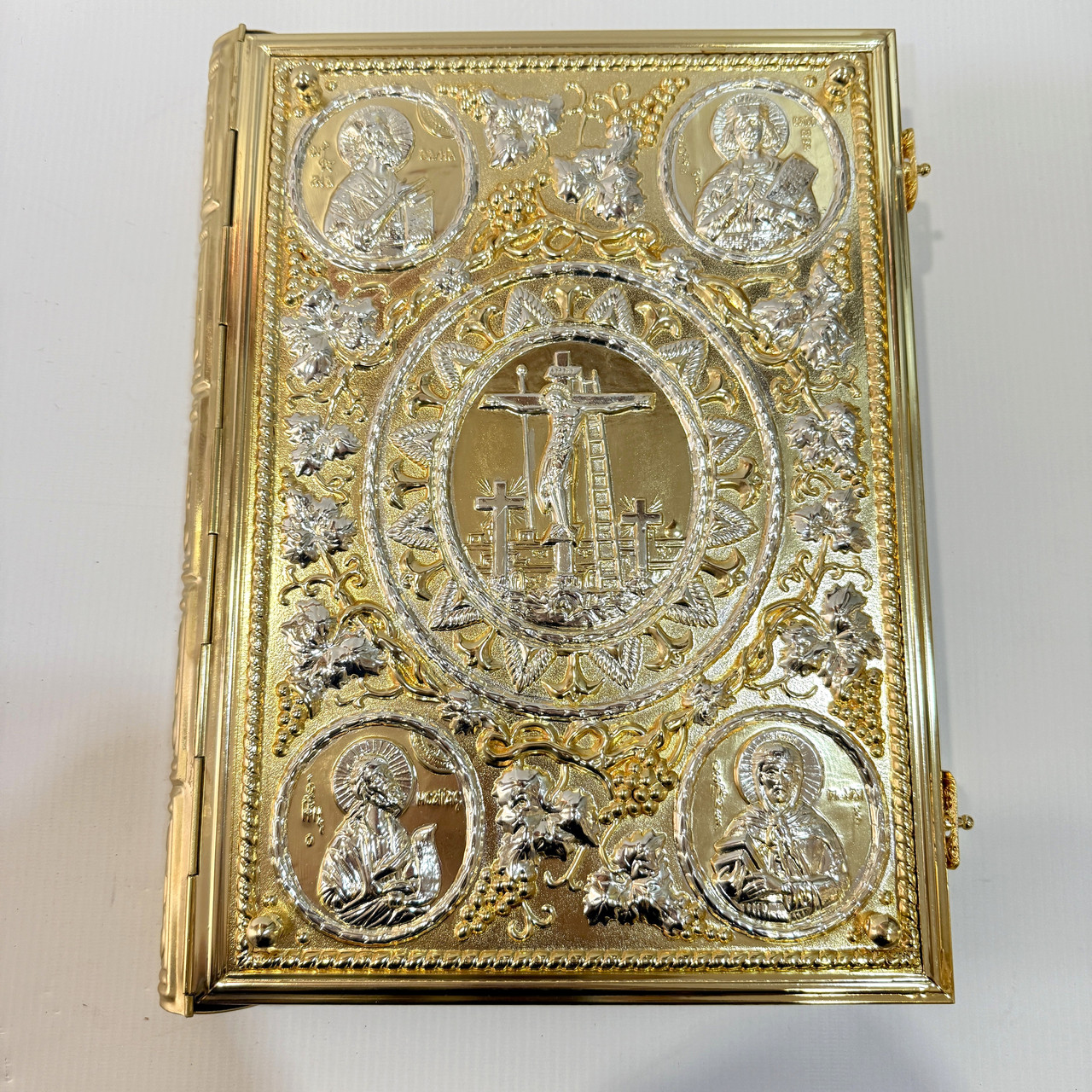 Євангеліє церковне на слов'янській із елементами золочення 34,5x26,5 cm (Греція), фото 1