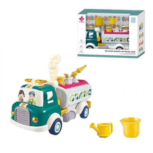 Спецтехніка помповий механізм, бризкає водою, інерція, підсвічування, звуки, парогенерація, рухомі елементи, конструктор, на