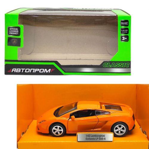 Машинка металева "АВТОПРОМ Lamborghini Gallardo" (ПОМАРНЧЕВА)