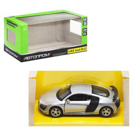 Машинка "Audi R8 GT" з серії "Автопром", сірий, фото 1