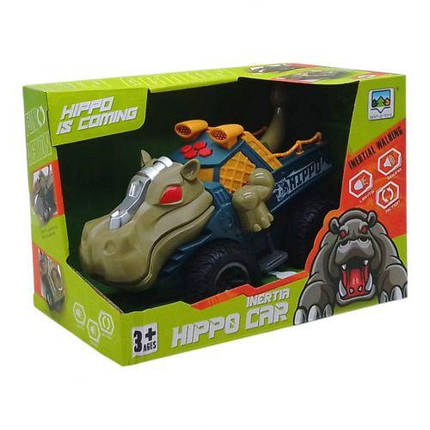 Джип-монстр "Бегемот", світло, звук, на батарейках (світло-коричневий), фото 1