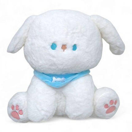 Мʼяка іграшка "Собачка", 30 см (білий), фото 1