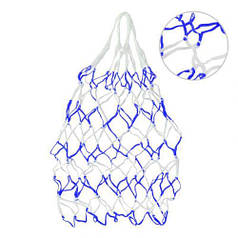 Сітка для мʼячів, велика, тканинна, 110 см (мікс кольорів)