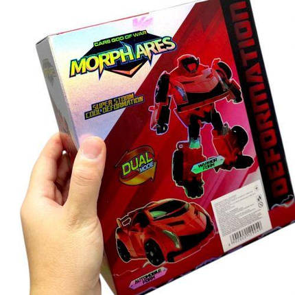 Трансформер (робот / спортивне авто) червоний, фото 2