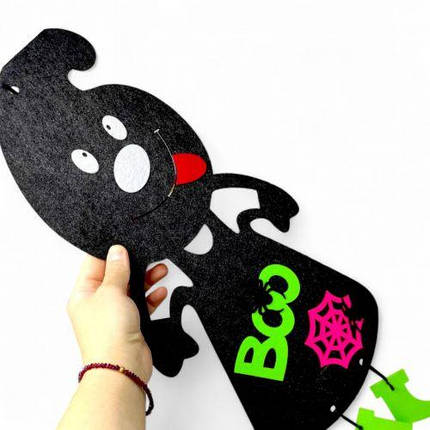 Підвіс з фетру 3мм Привид (ЧОРНИЙ), фото 2