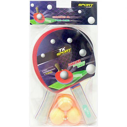 Набір ракеток для настільного тенісу, 3 м"ячики, фото 1