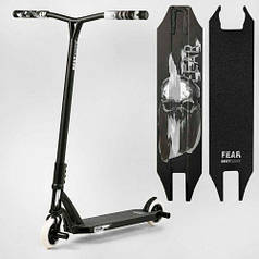 Самокат трюковий "Best Scooter" FEAR, SCS-система, ПЕГІ, алюмінієвий диск та дека, колеса PU, d=115 мм, ширина керма 58 см