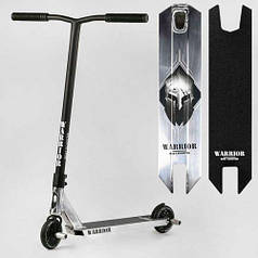 Самокат трюковий "Best Scooter" Warrior, HIC-система, ПЕГИ, алюмінієвий диск та дека, колеса PU, d=120мм, ширина керма 58 см