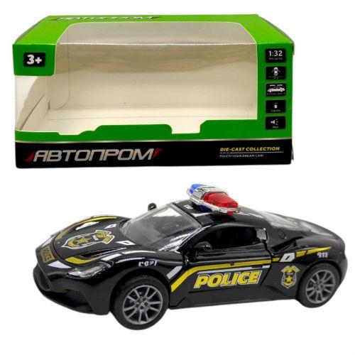 Машинка металева 1:32, ПОЛІЦЕЙСЬКА (ЧОРНА)