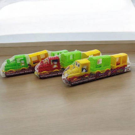 Паровозик "Лiко", два вагони, мікс видів, фото 2