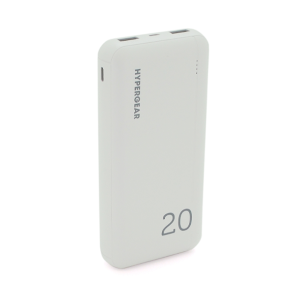 Повербанк Hypergear 20000mAh (Fast Charge/2*USB/White), фото 1