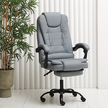 Комп'ютерне крісло до 150кг DEXON OPTIMA з екошкіри зручне посилене офісне крісло керівника директора для кабінету офісу будинку С