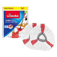 Набір з 2 змінних насадок для швабри Vileda Turbo 2in1 (166142)