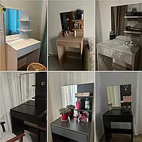 Туалетний столик з дзеркалом, полицею та висувною скринькою 60х40х145см, столики трюмо пром