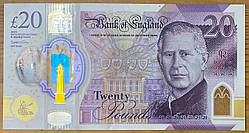 Банкнота Великобританії 20 фунтів 2023 г XF
