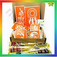 Toys Набір для біо-тату Neo Lux Літо 2.0 хна Golecha трафарети для бодіарту на шкіру тимчасові татуюванн 25Neo-ss