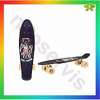 NS Дитячий пенні борд Neo Lux 22 дюйми з принтом для катання на скейті бежевий з PU колесами для хлопч 25Neo-ss