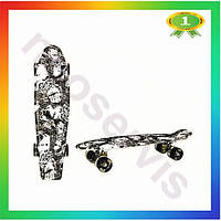 NS Пенні борд із Neo Lux колесами зі світлом 55 см легкий скейтборд для дітей та підлітків унісекс 25Neo-ss