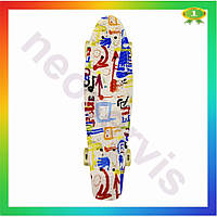 Toys Скейтборд Пенні борд Neo Lux Bambi зі світними колесами для дітей та підлітків компактний скейт для 25Neo-ss