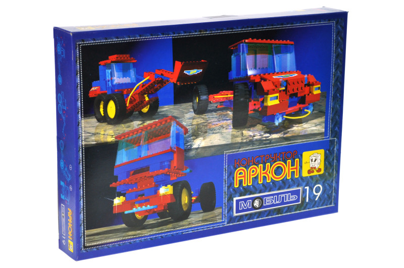Конструктор 19 "АРКОН Мобіль" в коробці р.36x26.5x5 см