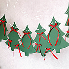 Гірлянда - розтяжка новорічна Ялинки з бантиками, 2 м, фото 3