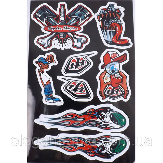 Наліпка МОТО "Troy Lee Designs" (36x23)