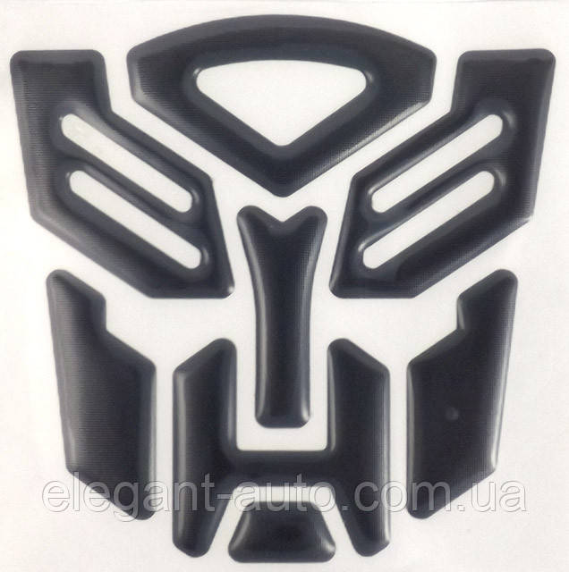 Наліпка силіконова "Автобот" контур 9х9см (1шт.)