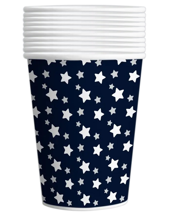 Стакани Зірочки сині 10 од