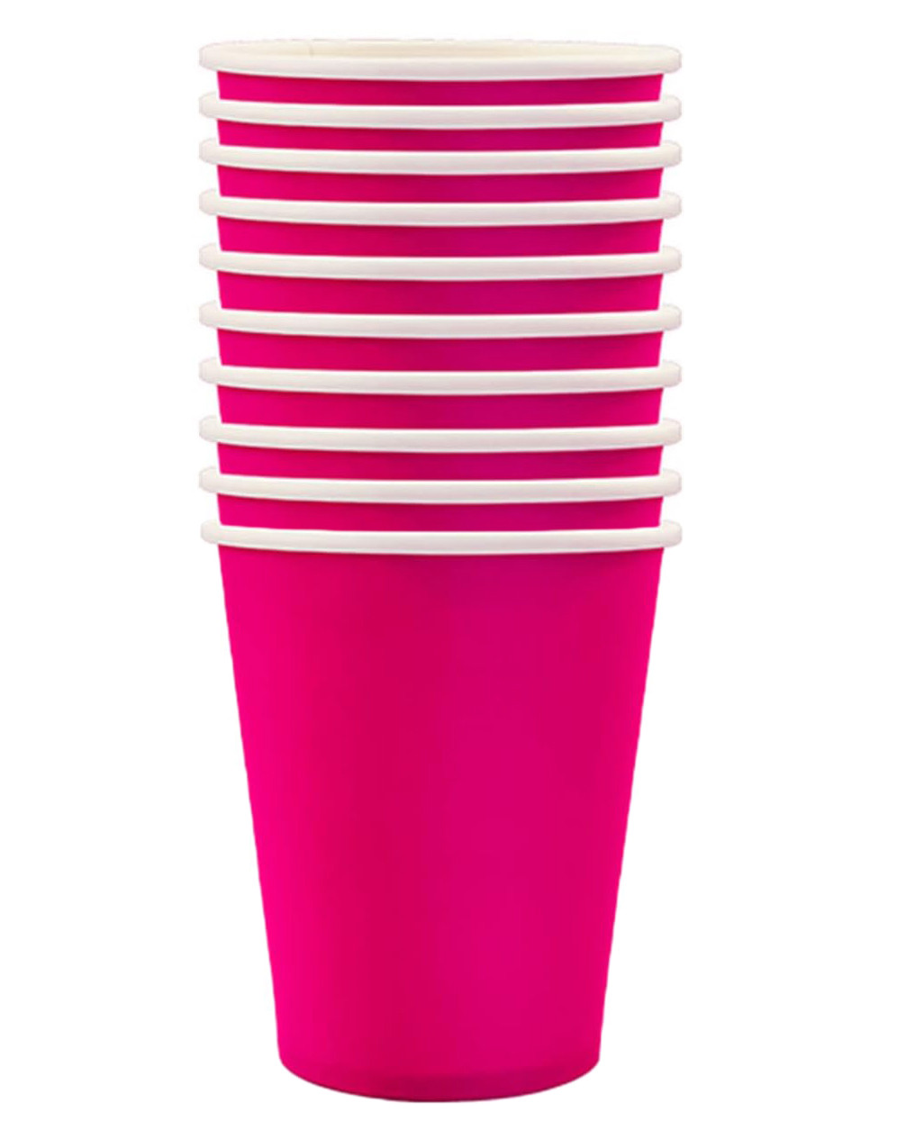 Стакани пастель (фуксія) 10 од