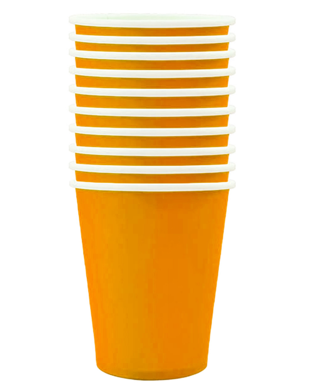 Стакани пастель (помаранчеві) 10 од