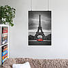 Плакат "Ейфелева Вежа та червоний автомобіль, Париж, Paris, France", 60×40см, фото 7