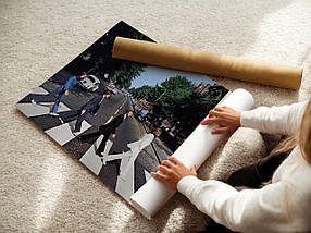 Плакат "Бітлз, Abbey Road, The Beatles", 60×60см, фото 2