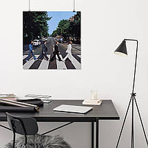 Плакат "Бітлз, Abbey Road, The Beatles", 60×60см, фото 4