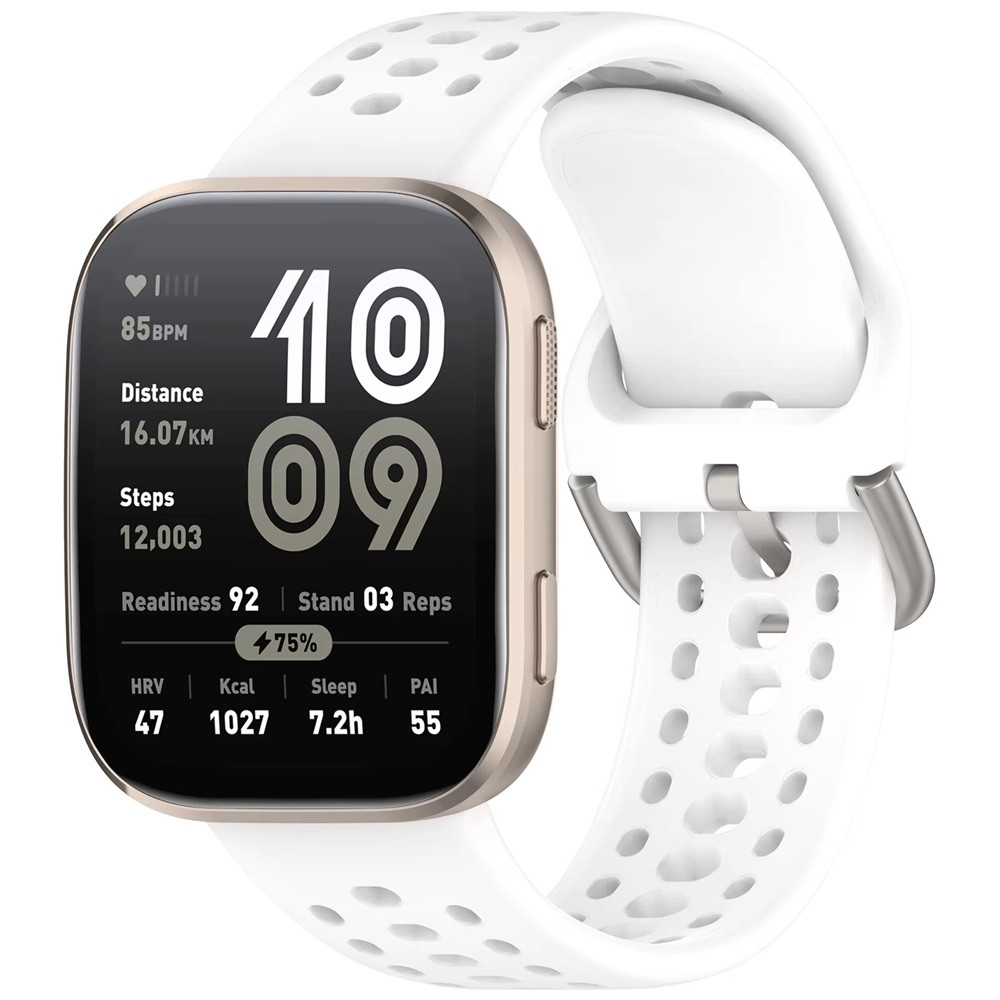 Ремінець силіконовий для годинника Amazfit Bip 6 22 мм білий, фото 1