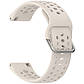 Ремінець силіконовий для годинника Amazfit Bip 6 22 мм кремовий, фото 3