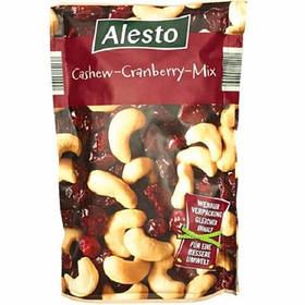 Alesto Мікс Кешью та Журавлини не смажені, не солені - 200 g
