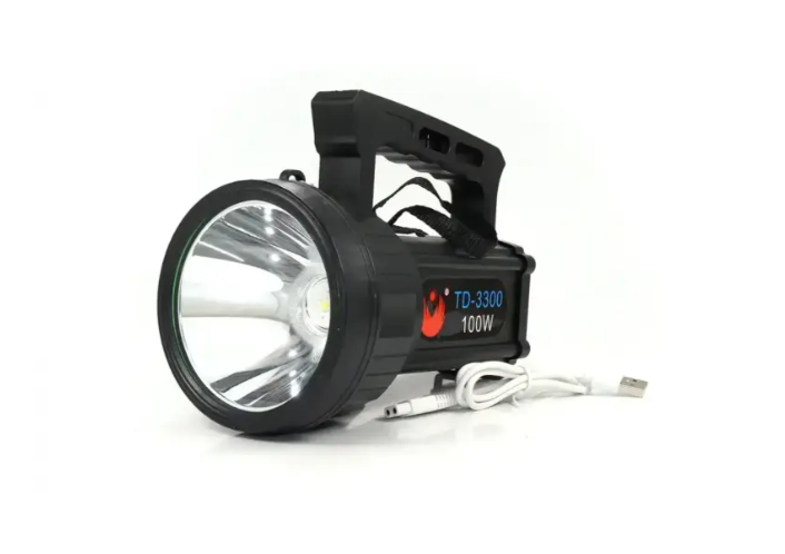 Ліхтар TD-5800-L2 вбудований акумулятор 3 режими 100 Вт, фото 1