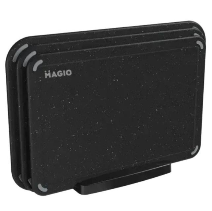 Набір обробних дощок MAGIO MG-1133 4 предметів Чорний, фото 1