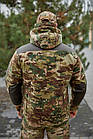 🔥 Кофта флісова з капюшоном "Shark skin - Military" (multicam) зсу, військова, нгу, нацгвардії, тактична, фото 3