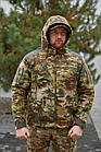 🔥 Кофта флісова з капюшоном "Shark skin - Military" (multicam) зсу, військова, нгу, нацгвардії, тактична, фото 5