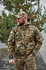 🔥 Кофта флісова з капюшоном "Shark skin - Military" (multicam) зсу, військова, нгу, нацгвардії, тактична, фото 6