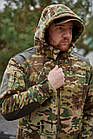 🔥 Кофта флісова з капюшоном "Shark skin - Military" (multicam) зсу, військова, нгу, нацгвардії, тактична, фото 4