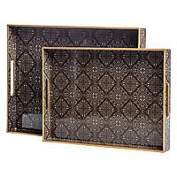 Набір прямокутних підносів для подачі їжі 2 (шт) 40×30×4 (см) HP-HK-14