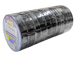 Стрічка ізоляційна Rugby "UNIVERSAL" чорна 17ммх50м (10 шт.)