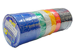 Стрічка ізоляційна Rugby "UNIVERSAL" асорті 17ммх20м (10 шт.)