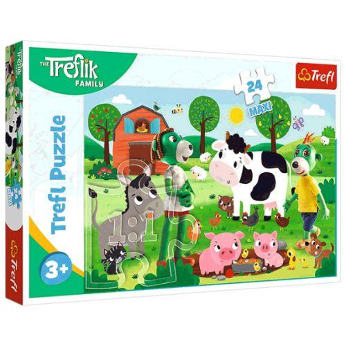Пазли MAXI "Сім'я трефлей" 24 елм, фото 1