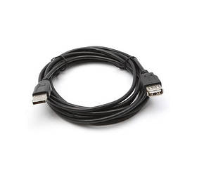 Кабель продовжувач USB 2.0 AM AF,1.8 м, чорний S0520 (Чорний)