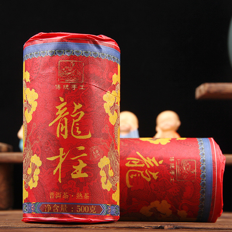 Чай Пуер Шу "Драконовий Стовп" - витриманий пресований чай, 500 г (2024 рік), фото 1