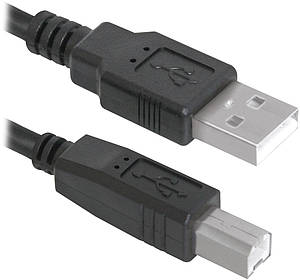Кабель USB 2.0 AM BM, 3.0 м, USB04 10 Defender 83764 (Чорний)