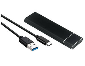 Зовнішня кишеня до M.2 на Type C USB 3.1 F Gen2, 10 Gb/s, 2TB, B key NGFF Black S1012